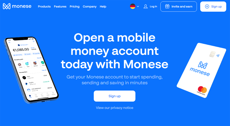 Monese Website